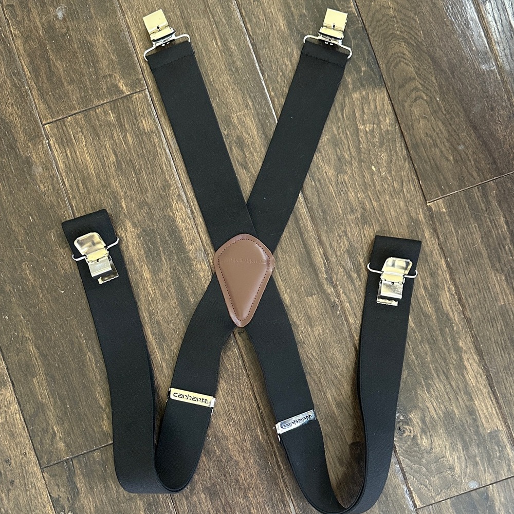 Carhartt Black Straps with Brown Leather Accent